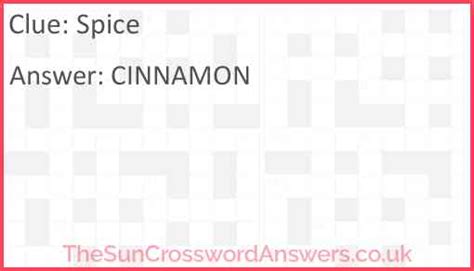 9 great crossword puzzle dictionary answers we have for the crossword puzzle question AROMATIC SPICE. Alternative crossword puzzle answers are : Mace, Nutmeg, Anise, Aniseed, Cinnamon, Cumin, Rosemary, Clove Moreover there are 1 additional crossword puzzle solutions for this crossword puzzle word. 