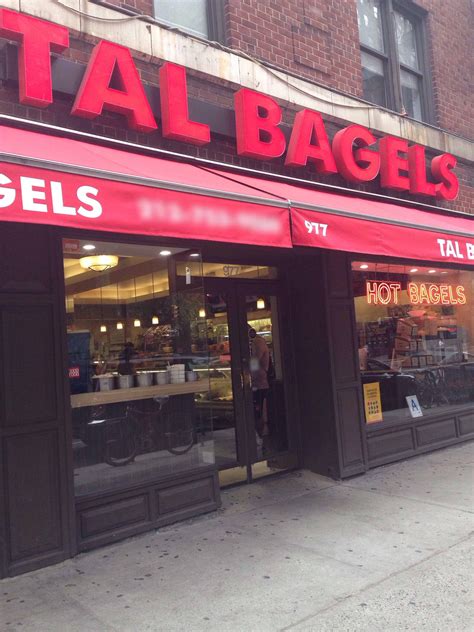 Tal bagels nyc. He found a small storefront in Greenwich Village, which he renovated on a shoestring budget, opening Murray's Bagels in November 1996. Adam named Murray's Bagels for his father, from whom he learned his love of bagels and appetizing. And Murray encouraged and advised Adam at each stage of the process. The store on 6th Avenue near 13th Street ... 