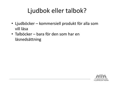 Talbok ljudbok gratis