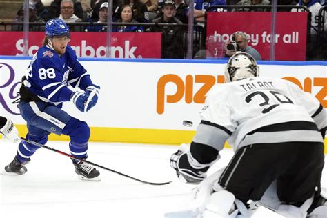 Talbot leads Kings to a win; Nylander sets Toronto record with season-opening 9-game point streak