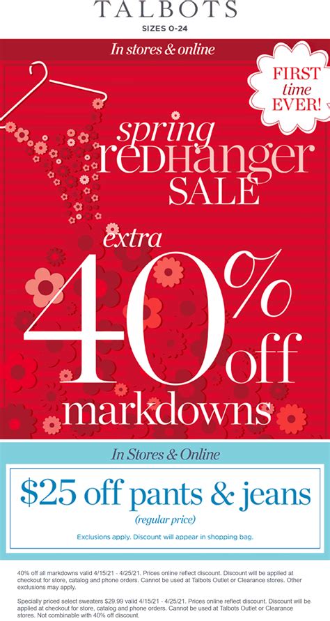 Talbots Coupons April 2024 - USA TODAY Coupons