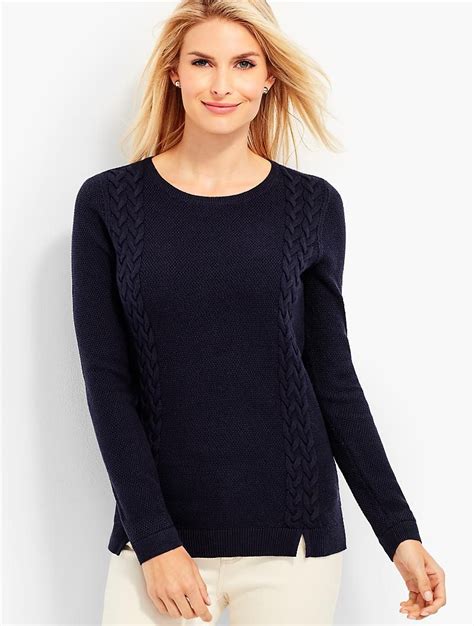 Stripe Shaker Stitch Funnel Neck Shell. $99.00 $79.99. 30% Off. Discount appears in bag. Extra 20% Off Clearance. Discount appears in bag. You've viewed 15 of 15 products. Find a great selection of women's sweater shells at Talbots! In a variety of colors, patterns & fabrics. . 