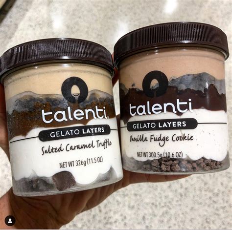 Talenti. JOIN THE TALENTI GELATO CLUB. Sign up for our newsletter to receive exclusive news, coupons, and more! Top. Salted Caramel Truffle is an ode to our best-selling Sea Salt Caramel Gelato with layers of chocolate cookies, dulce de leche, vanilla gelato and truffles. 