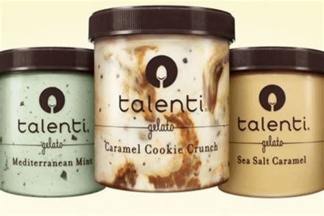 Talenti ice cream. Get nutrition information for Talenti items and over 200,000 other foods (including over 3,500 brands). Track calories, carbs, fat, sodium, sugar & 14 other nutrients. Toggle navigation. Home; ... Talenti Raspberries & Cream Gelato. 0.5 cup (100g) Nutrition Facts. 190 calories. Log food: Talenti Toasted Almond Gelato. 0.5 cup (100g) Nutrition ... 