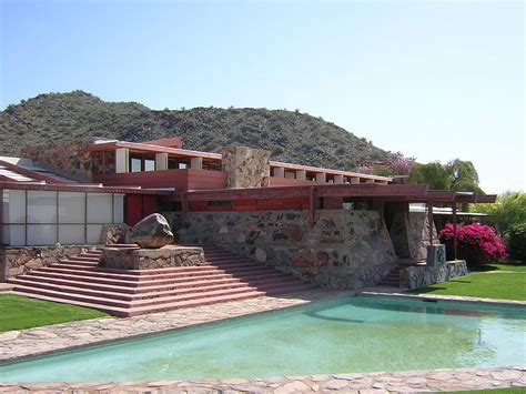 Taliesin west photos. Located in Scottsdale, Taliesin West sits about 25 miles northeast of downtown Phoenix and is best reached by car. To visit, you'll have to opt for either the 60-minute audio tour (which requires ... 