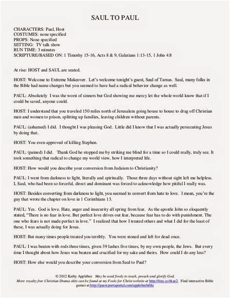 Talk show script interview