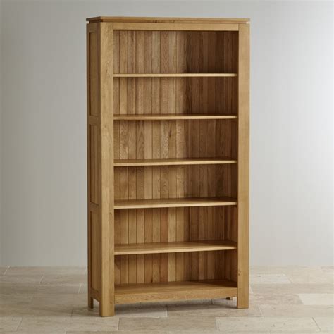 Tall Oak Wooden Bookshelf - officefo.co.uk