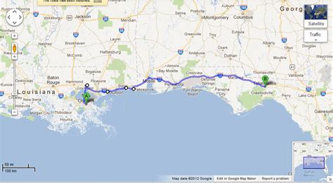 Drive from New Orleans to Tallahassee 387.3 miles. $70 - $110. 