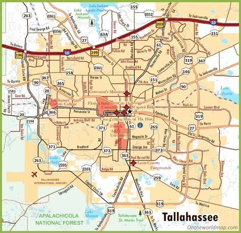 Tallahassee traffic accidents today map.  Our maps show updates on road constructio...