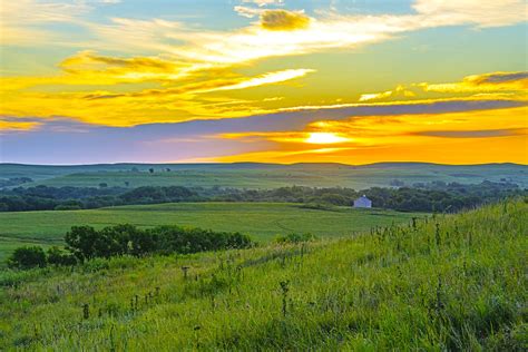 Tall grass once carpeted more than 170 million acres of the country, with just 4% of that remaining - most in Tallgrass Prairie National Preserve, whose fields roll across Kansas' Flint Hills.. 