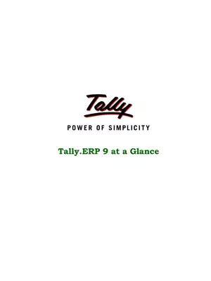 Tally ERP 9 PDF – InstaPDF