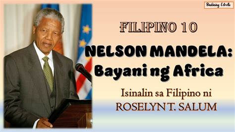 Talumpati ni Nelson Mandela - TAGALOG LANG