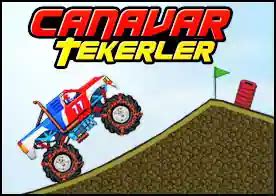 Tam Ekran Canavar Tekerler Oyna. 