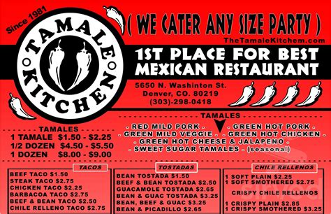 TAMALE KITCHEN WESTMINSTER located at 8665 Sheridan Boulevar