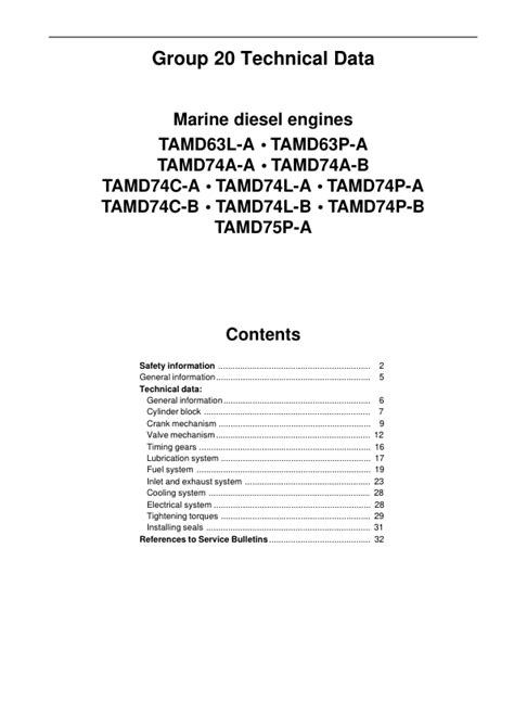 Tamd63p Engine Workshop Manual Volvo For