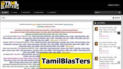 Tamil Blasters is famous for leaking the latest 