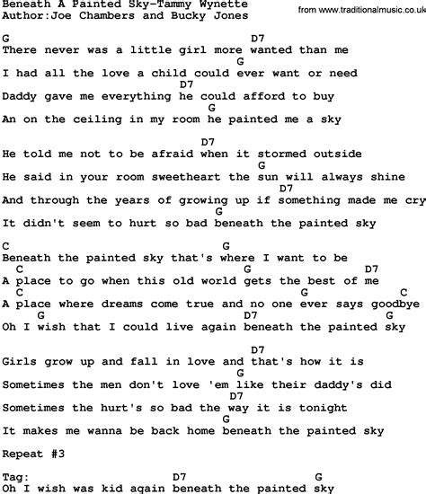 Tammy Wynette – Beneath a Painted Sky Lyrics Genius Lyrics