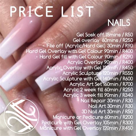 Tammys Nails Prices