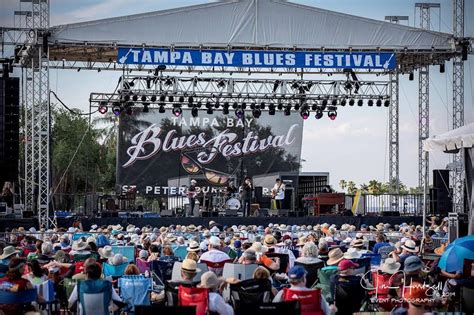 Tampa bay blues festival. The Tampa Bay Blues Festival returns to Vinoy Waterfront Park , St Petersburg, Florida on April 12, 13, & 14 , 2024 Join us on the tropical shores of Tampa Bay for a fabulous weekend of blues music. Artists include Grace Potter, Beth Hart, Tab Benoit, Blood Brothers (Mike Zito & Albert Castiglia), Lil' Ed and the Blues Imperials, Altered Five ... 