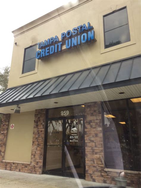 Tampa postal federal credit union. Jun 30, 2023 · Jun, 30, 2023 — TAMPA POSTAL FEDERAL CREDIT UNION is a federal credit union headquartered in LUTZ, FL with 4 branch locations and about $95.85 million in total assets. Opened 83 years ago in 1941, TAMPA POSTAL FEDERAL CREDIT UNION has about 6,617 members and employs 19 full and part-time employees offering various banking and financial ... 