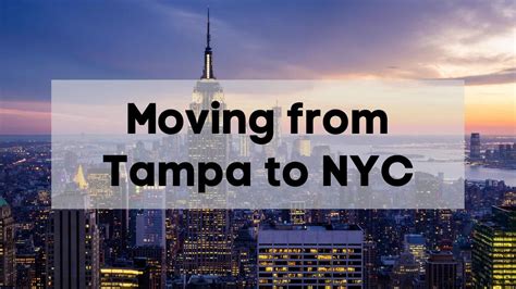 Tampa to new york city. The total driving time is 16 hours, 53 minutes. Your trip begins in New York, New York. It ends in Tampa, Florida. If you're planning a road trip, you might be interested in seeing the total driving distance from New York, NY to Tampa, FL. You can also calculate the cost to drive from New York, NY to Tampa, FL based on current local gas prices ... 