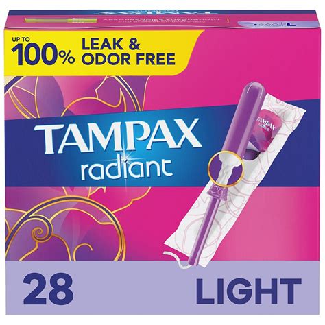 Tampax radiant vs pearl. Apr 27, 2021 · Tampax Radiant Tampons Multipack, Regular/Super/Super Plus Absorbency, With Leakguard Braid, Unscented, 28 Count x 4 Packs (112 Count total) 4.8 out of 5 stars 4,467 2 offers from $31.88 