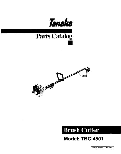 Tanaka brush cutter owner s manual. - 2008 escalade esv service and repair manual.