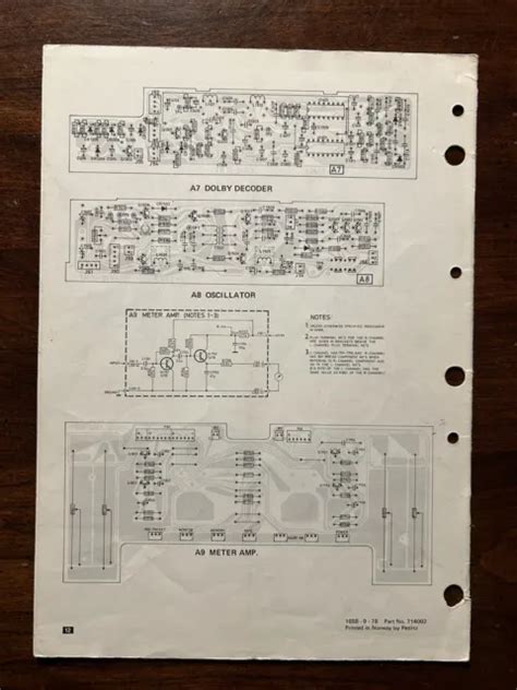 Tandberg TCD 340A Cassette Deck CIRCUIT DIAGRAMS