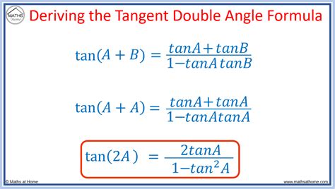 Tangent double angle formula.  Calculate double angle formulas for sine, co...