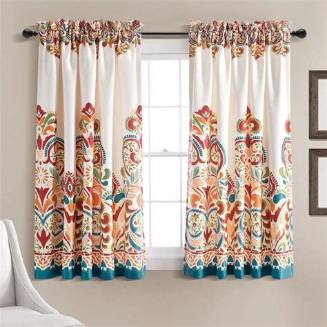 Tangerine Curtain Panels Bed Bath & Beyond