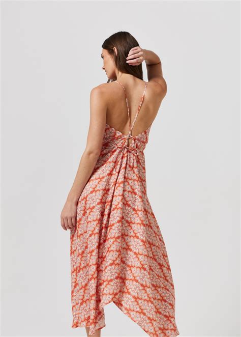 Tangerine Tango Grecian Dress Duck Apparel