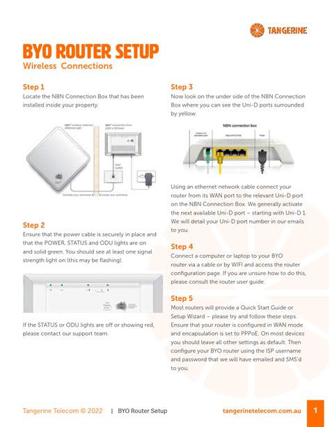 Tangerine byo modem. .  ...