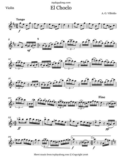 Tango Violin Sheet Music - jetpack.theaoi.com