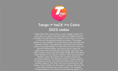 Tango hack coins apk. .  ...