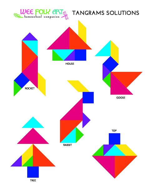 How to Make Your Printable Tangram Puzzles. Prep for this activity is super easy. Print a copy of the Tangrams Printable and grab some crayons and a pair of scissors. Done! Of course, you can keep things really simple when coloring your printable—or get very creative. You could: Leave them white. Can’t get much simpler than that! Print on .... 