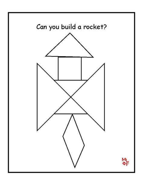 Tangrams Print the pattern belo Tangram patterns, Learning printables