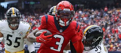 Jakobi Meyers or Diontae Johnson. Take your game to the next level. Spend more time winning, less time guessing. Stay ahead with accurate rankings, advanced tools, and data-driven content. Subscribe Now. ... Texans WR Tank Dell sustains minor wound in shooting Apr 28 · Alex Andrejev.. 