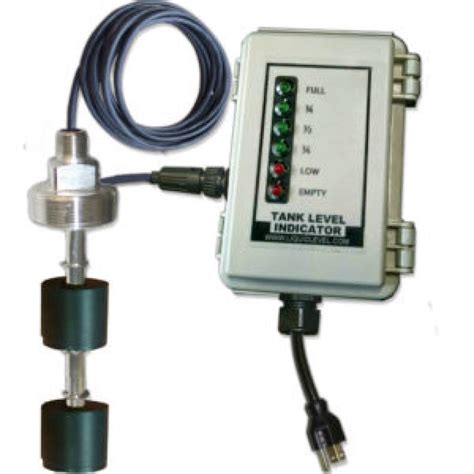 Tank float level indicator.  Liquid level indicators, storage tank flo...