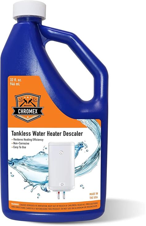 Tankless water heater descaler. Tankless Water Heater Descaler. Part # H35230. Item # 4839645. Manufacturer Part #35230. Size: 1 qt. Add to Cart. Add $45.00 more to cart to get FREE Shipping. Learn More. Store. 