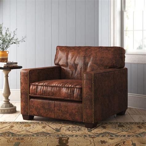 Tannum Leather Club Chair & Reviews Birch Lane