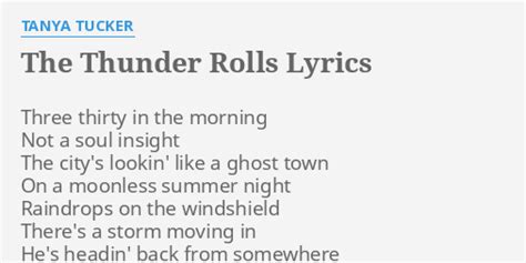 Tanya Tucker – The Thunder Rolls Lyrics Genius Lyrics