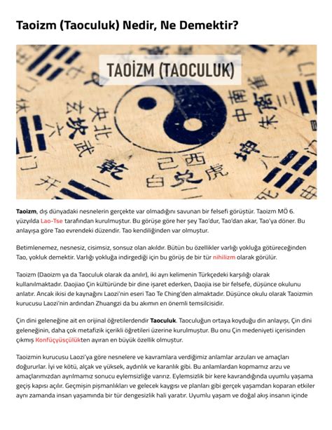 Taoizm ilkeleri
