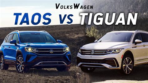 Taos vs tiguan. The Taos is Volkswagen’s tardy entry in the subcompact SUV scene. Its good looks and techy interior are appealing. For better or worse, it’s a bit larger than some in the segment. 7.4/10 ... 