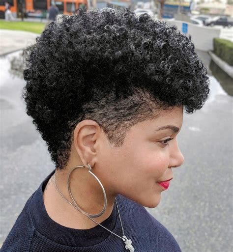 Tapered natural hair mohawk. This braided mohawk is achieved by braiding cornrows at both sides of the head but leaving the center area unbraided. It’s the easiest way to shape a mohawk … 