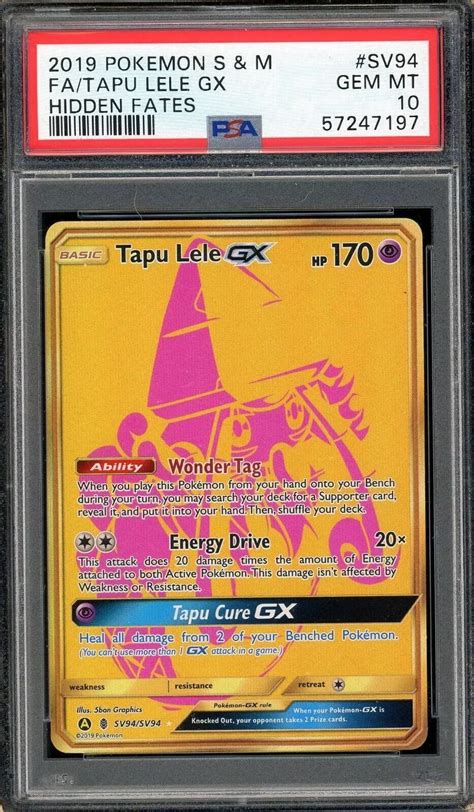 Tapu Lele GX SV94/SV94 - Shiny Vault Full Art Gold - Hidden …