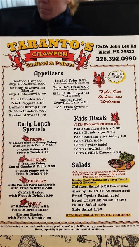 Delivery & Pickup Options - 226 reviews of Taranto's Crawfish "Great food and good service. Doesn't look like much from the outside, but great seafood."