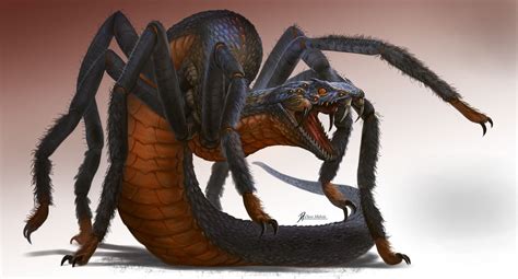 Tarantuviper. Monster concept art, Fantasy monster, …