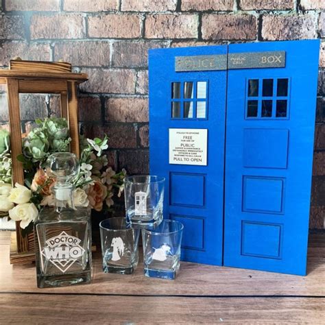 Tardis Whiskey Set - Etsy