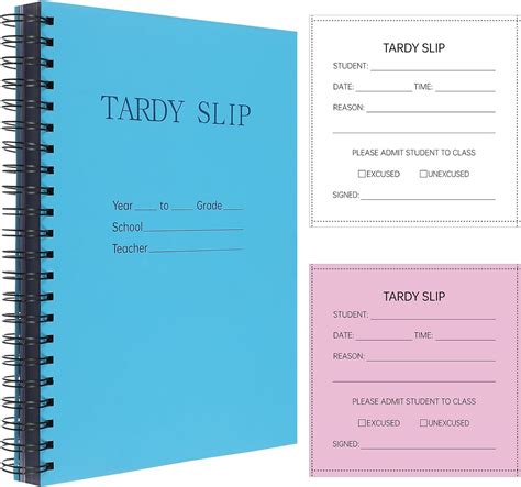 Tardy Slip Book Seton
