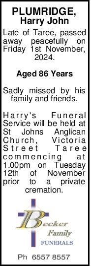 Taree funerals listed this week.  Obituaries Remembering a 'Newcastle legend...